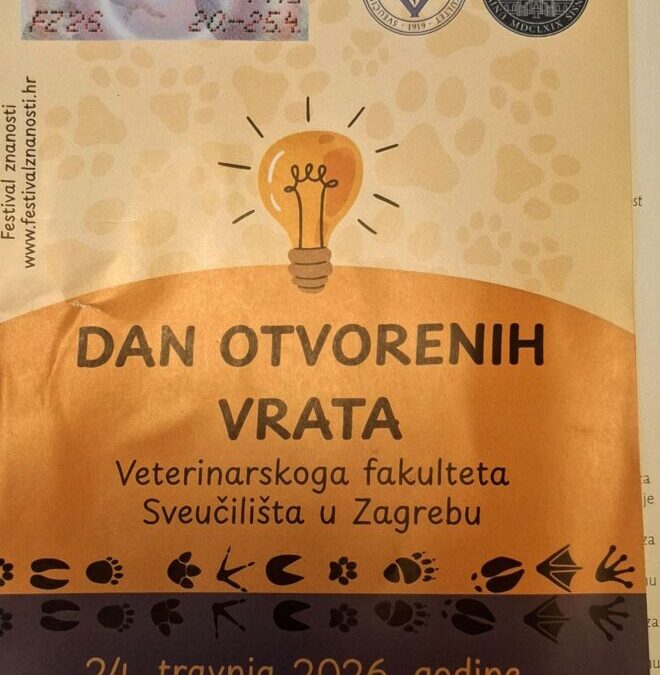 Festival znanosti 2026. i Dan otvorenih vrata    Veterinarskoga fakulteta Sveučilišta u Zagrebu
