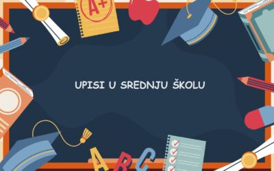 Natječaj za upis učenika u 1. razred srednje škole u školskoj godini 2026./2027.